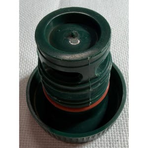 Termo vintage Aladdin Stanley A-944DH verde martillado, botella de vacío de 1 cuarto de galón. imagen 8