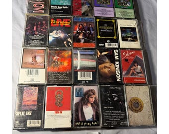 Vintage 80er Jahre Tonband Lot 20st Bon Jovi Ozzy Osbourne Herz Toto Rock Pop