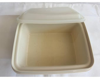Assadeira/Caçarola Vintage Tupperware Ultra 21 com Tampa, Cor Amêndoa, 1234-1, EUA