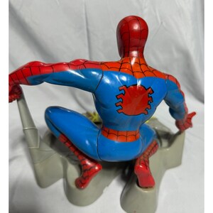 Vintage 1994 Marvel Spider-Man Action Figure Coin Bank REC Sound Inc G052 image 2