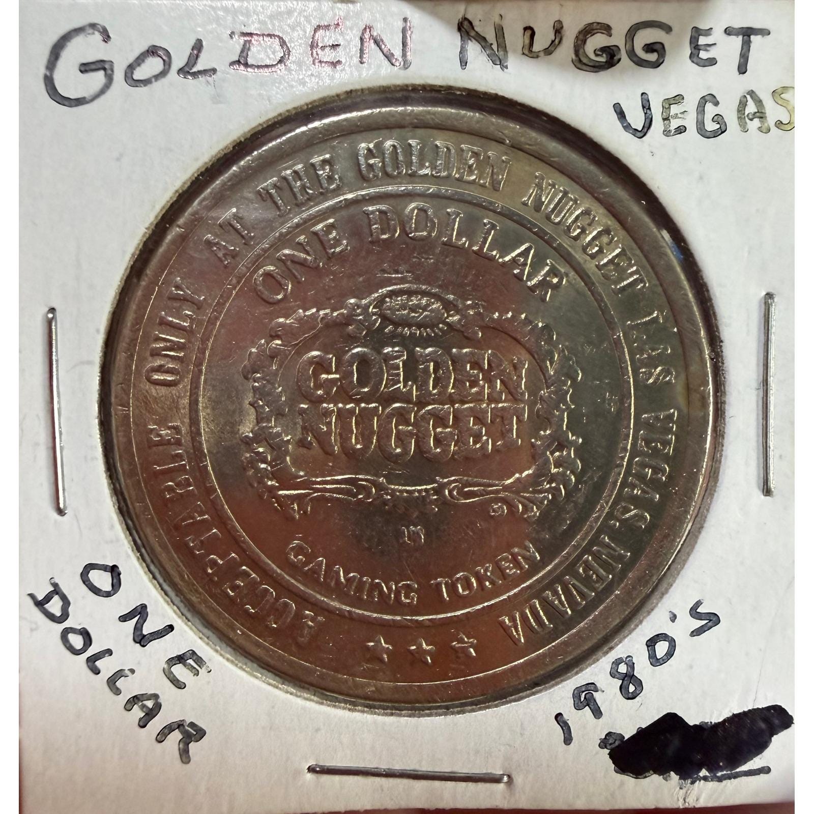 Vintage Golden Nugget Las Vegas Dollar Gaming Tokens (1980s) - Etsy