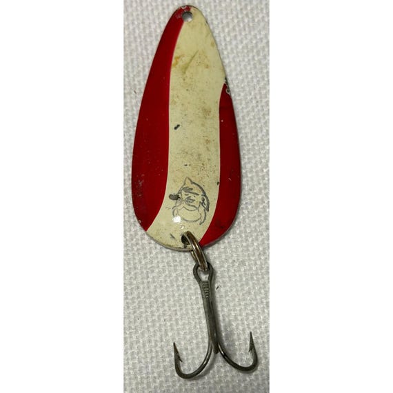 dardevle fishing lure Eppinger 1oz Spoon Use a straight retrieve or a swim and pause to make it dance in the water Vintage Dardevle Dardevlet Fishing Spoon