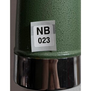 Termo vintage Aladdin Stanley A-944DH verde martillado, botella de vacío de 1 cuarto de galón. imagen 13