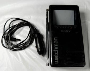 Sony Watchman FD-30A Mini Tv FM Stereo AM Silver Receiver Detroit