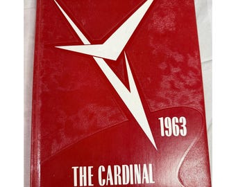 1963年 ニアングア高校 ミズーリ州 年鑑 カーディナルレッド ハードカバー ヴィンテージ