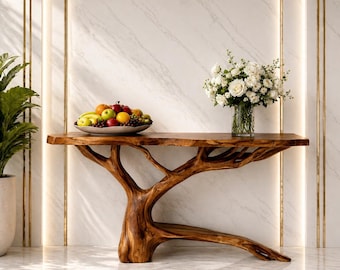 Rootline luxe consoletafel van walnoot