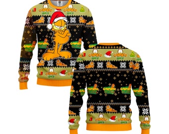 Garfield Sweater - Etsy Israel