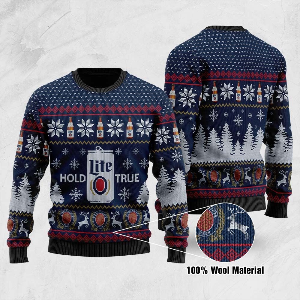Miller Lite Christmas Sweater - Etsy