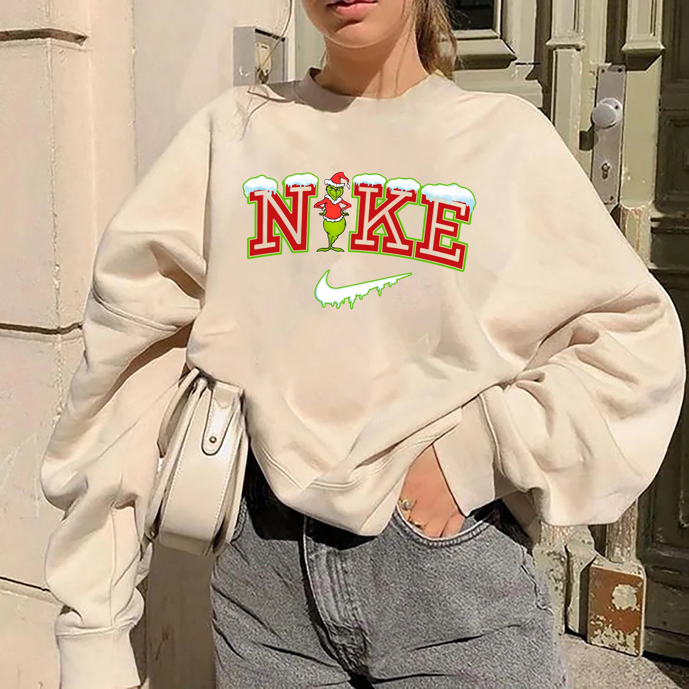 Nike Xmas Crewneck - Etsy