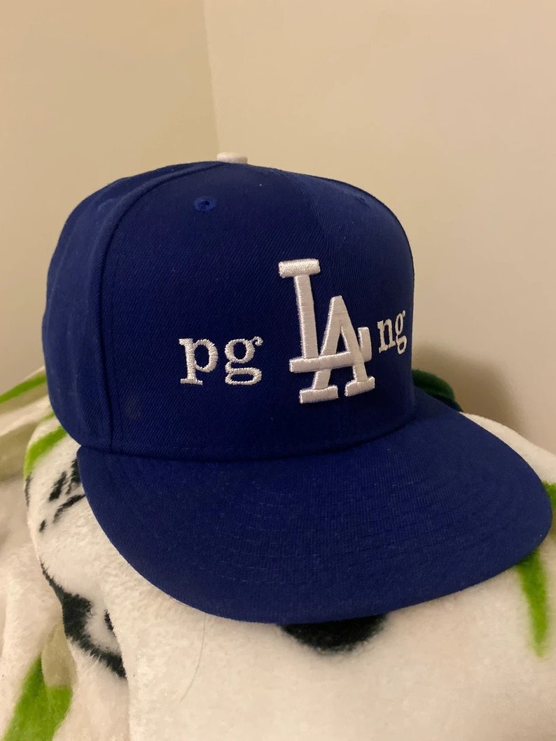 Kendrick Lamar Dodgers Hat Pglang Dodgers Hat Pglang Twill Etsy