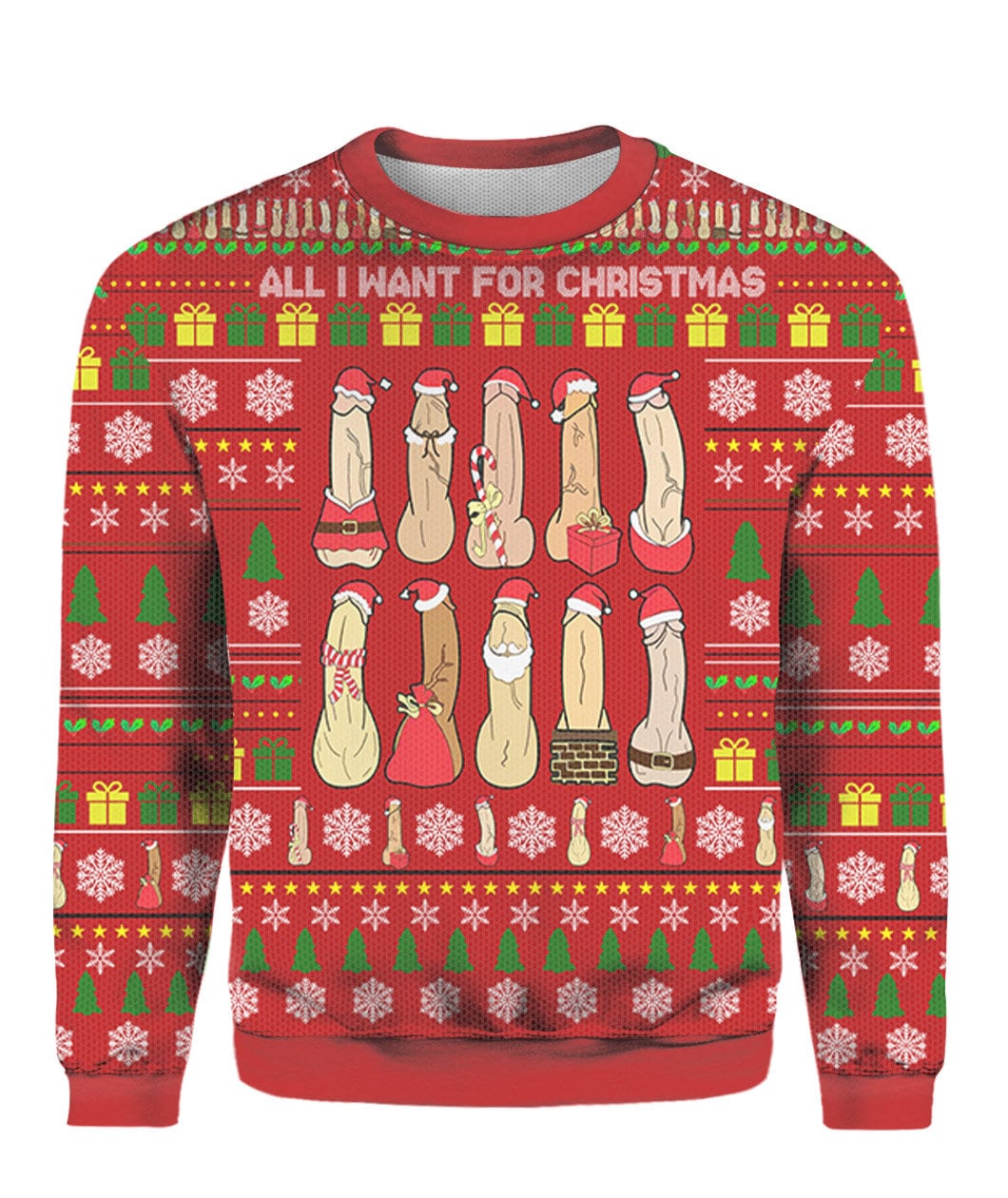 Discover Personalized All I Want for Christmas Ugly Sweater
