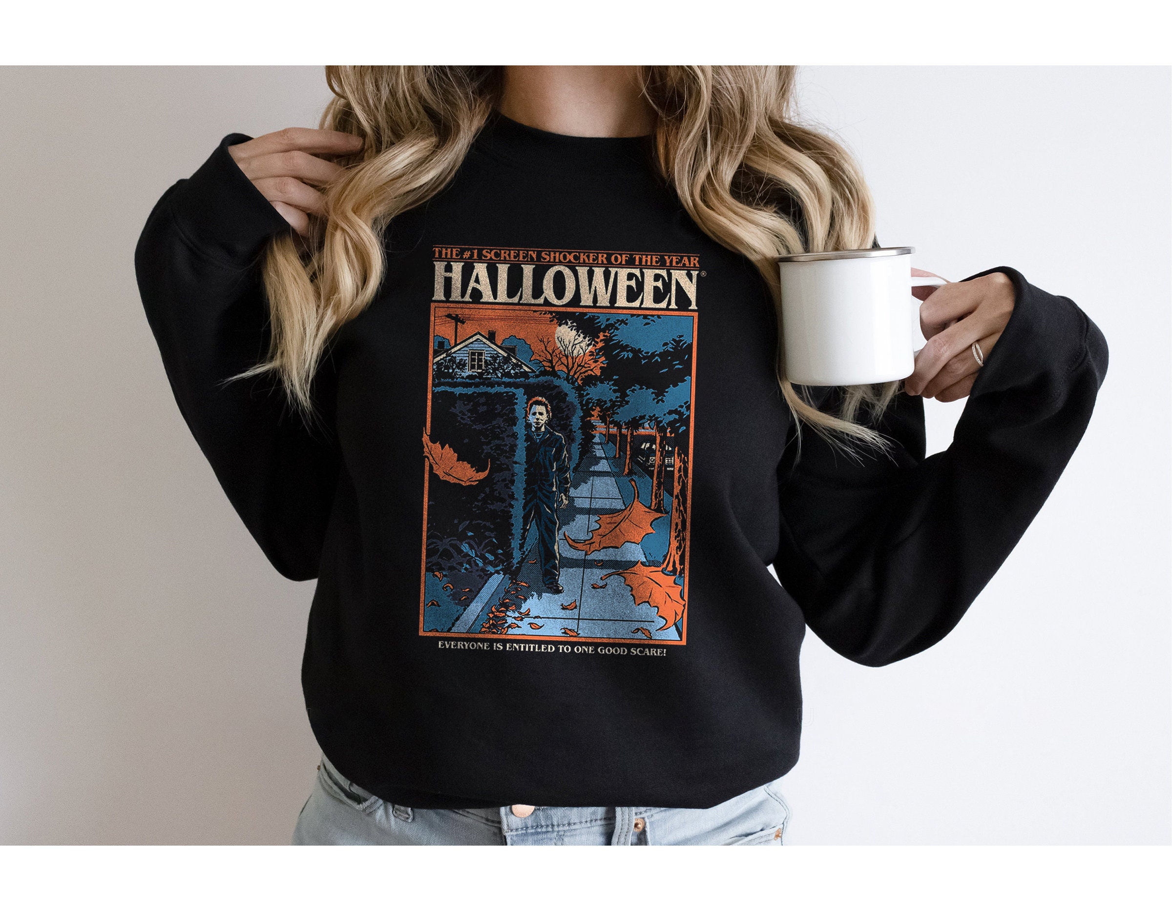 The Screen Shocker Michael Myers Halloween Sweatshirt
