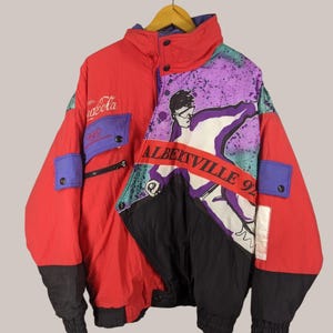 Vintage 1992 Albertville Olympics Coca-Cola Ski Jacket (Size XL)