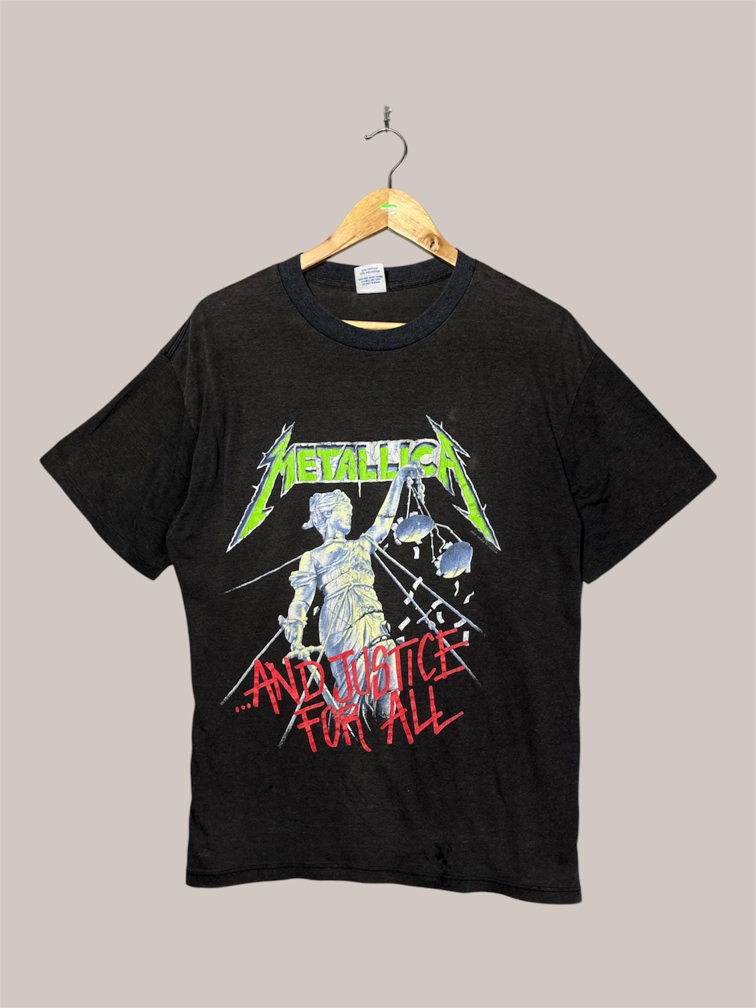 LLICA ダメージド・ジャスティスツアー パンフ　おまけ付き Metallica Damaged Justice 1989 Japan Tour Signed Promo Poster