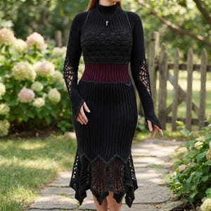 Gothic Crochet Dress