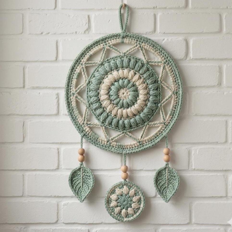 39 Crochet Green Patterns: Frogs, Avocados, Doilies, and Keychains 36 Crochet Dream Catcher Boho Wall Hanging Crochet