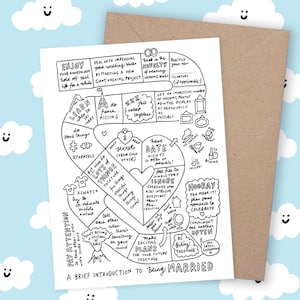 Une brève introduction au mariage Carte de mariage amusante Veronica Dearly Comedy Marriage LGBTQ Félicitations Félicitations mari et femme Spose