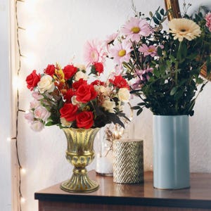 Retro Iron Flowerpot Metal Flower Vase Plant Pot Vintage Decor Home Decor Vases Floral Arrangement Container Dried Flower