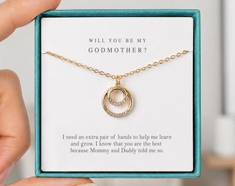 Godmother Proposal Gift, Will You Be My Godmother Necklace, Godmother Gift, Godmother Proposal Necklace, Godmother Jewelry, Gift Godmother