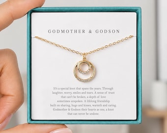 Godmother Necklace, Gift for Godmother from Godson, Godmother Gift, Mother's Day Gift for Godmother, Godmother Birthday Gift,