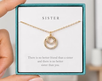 Sister Necklace, Sister Gift, Gift for Sister, Sister Jewelry, Sister Birthday Gift, Sister Christmas Gift,Best Sister Gift, Sister Keepsake