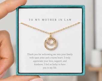 Mother in Law Necklace, Mother in Law Wedding Gift, Mother in Law Gift, Mother's Day Gift for Mother in Law, Mother in Law Birthday Gift,