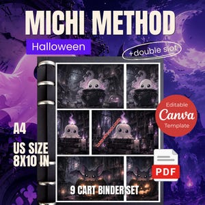 Michi Method Halloween Collection Placeholders | Pokémon Binder Layout | Dreamy Ghost placeholders & Fantasy Binder Fillers for TCG binder