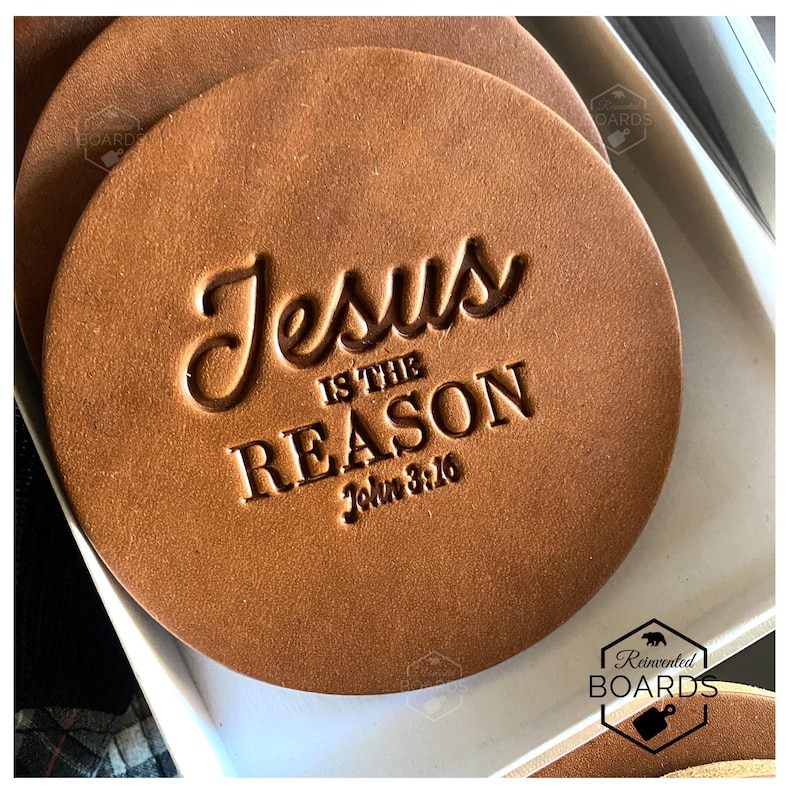 Jesus 316 Coaster Set Leather Item 2605COSJ316 - Etsy