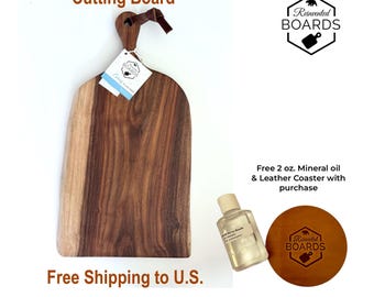 Rosewood Charcuterie Board with Handle Item # 2608ULIR055