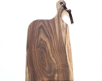 Rosewood Charcuterie Board with Handle Item # 2608ULIR095