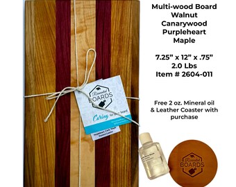 Multi Wood Color Cutting Board Item 2604-011
