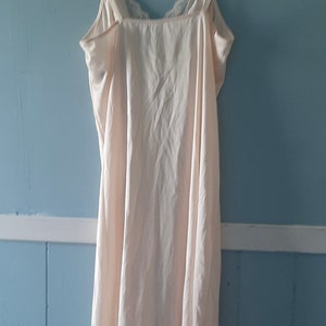 Vintage 'Sweet Nothings' Maidenform lingerie, vintage nude slip dress, mid-century champagne midi slip, 32 chest image 3