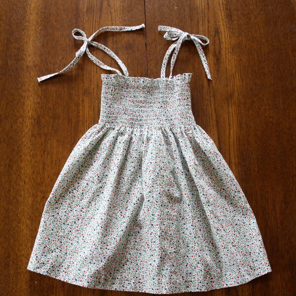 This Item Is RESERVED  Reserved Reserved   Vintage 1970s smocked sundress 12 to 24 months hippie boho