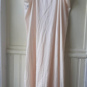 Vintage 'Sweet Nothings' Maidenform lingerie, vintage nude slip dress, mid-century champagne midi slip, 32 chest image 9