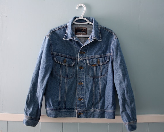 faded blue jean jacket
