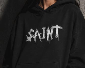 DarkTechno SAINT Oversized Heavyweight Hoodie