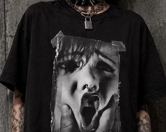 Doing Bad Beautifully Oversized T-Shirt, Dark Grunge Graphic Tee, Gothic Streetwear, Alternative Punk Shirt