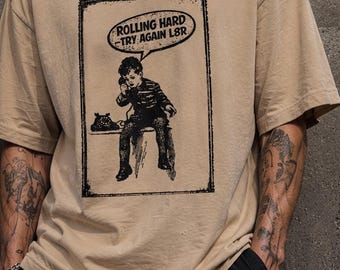 90s Rave Oversized T-Shirt / Vintage Techno Streetwear Tee