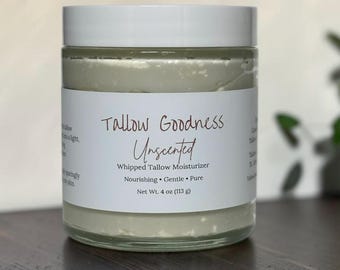 Grass Fed Tallow Moisturizer | Tallow Face Cream | Natural Face Moisturizer | Jojoba Skincare | Small Batch Skincare