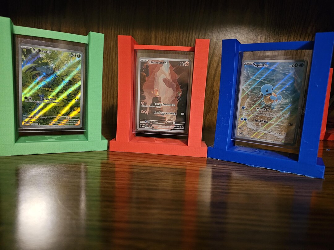 TCG Top Loader Display Stand | 3D Printed Card Holder for Standard Top ...