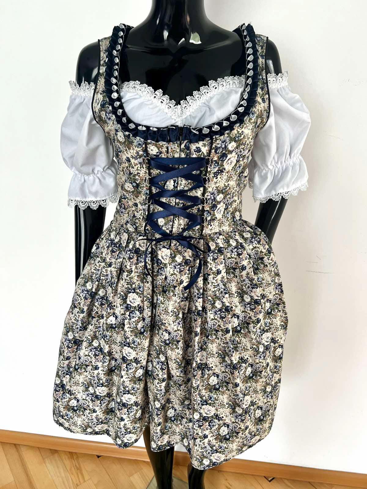 blue dress festival Girls German Dirndl Dress Oktoberfest Bavarian Costume Kids Halloween –  Hiipps
