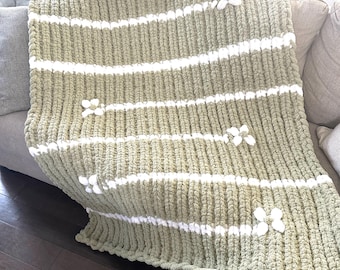 Grobstrick Wurfdecke