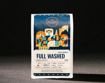 Bali Beans Coffee (Espresso), 250gr/ 100% Arabica, Organically Grown and Sustainably Harvested!