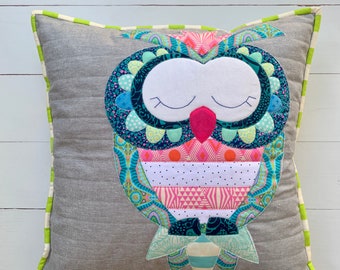 Night Owls applique pattern. PDF instand download