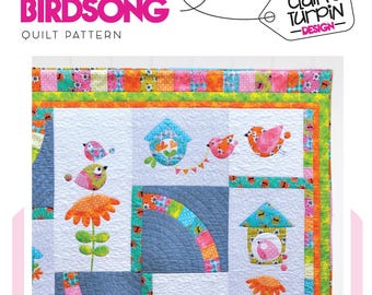 Quiltpatroon met BirdSong-appliqué