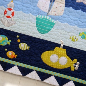 Ship to Shore Applique Quilt Pattern Instant Download PDF Brother Scan N Cut compatible image 3