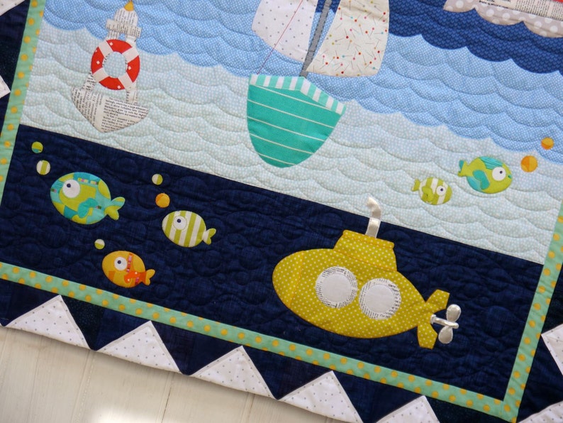 Ship to Shore Applique Quilt Pattern Instant Download PDF Brother Scan N Cut compatible image 3