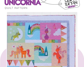 Unicornia Applique Quilt pattern