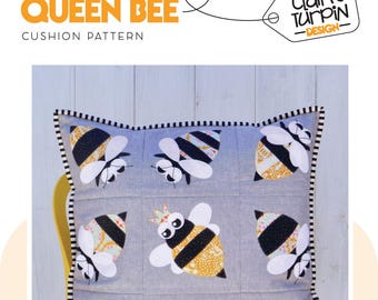 Queen Bee Applikation Kissen Muster