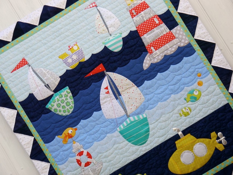 Ship to Shore Applique Quilt Pattern Instant Download PDF Brother Scan N Cut compatible image 2